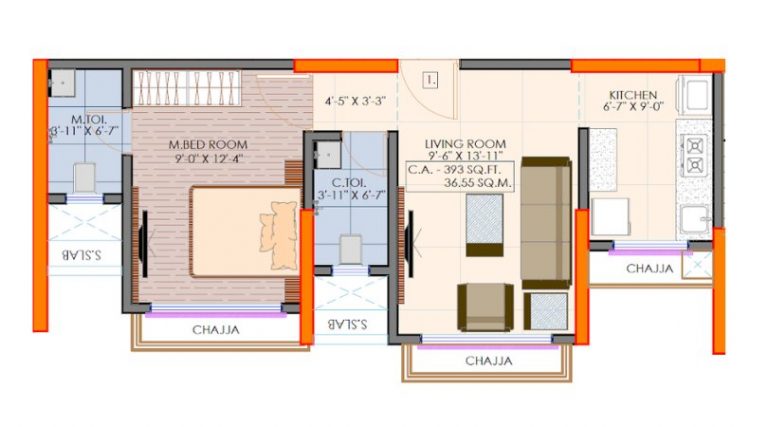 project-1bhk-type1-floor-plan-victoria-54-vaibhav-laxmi-developers-kannamwar-nagar-vikhroli-east-mumbai-maharashtra